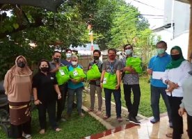 Walikota & Wakil Walikota Depok Berikan Bantuan Paket Sembako Kepada Sekber Wartawan Kota Depok