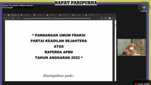 Pandangan Fraksi DPRD Terhadap Raperda APBD Depok TA 2022