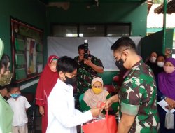 Dandim 0508 Depok Lakukan Kunjungan Ke Koramil 07 Limo, Berikan Bantuan Anak Yatim Piatu dan Dhuafa