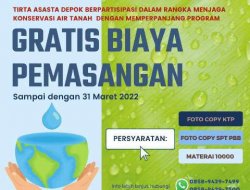 Gratis Daftar Jadi Pelanggan Tirta Asasta via Online