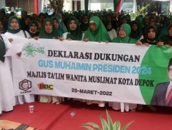 Wanita Muslimat Kota Depok Deklarasi Gus Muhaimin Presiden 2024, Babai Optimis Berhasil