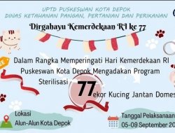 DKP3 Kota Depok Sterilisasi 77 Ekor Kucing Jantan