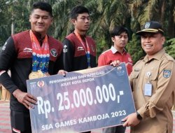 Pemkot Depok Berikan Dana Imbal Kepada 3 Atlet Sea Games Kamboja