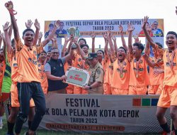 Tim Pelajar Kecamatan Cipayung Juara 1 Festival Sepak Bola Pelajar Depok