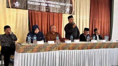 Pelantikan KPPS, Lurah Pondok Jaya Harap Petugas Bekerja Penuh Integritas