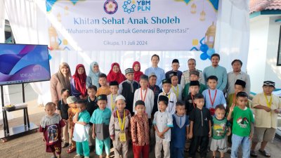 Peringati Hari Anak Nasional, PLN UIT JBB Gelar Khitan Sehat Anak Sholeh