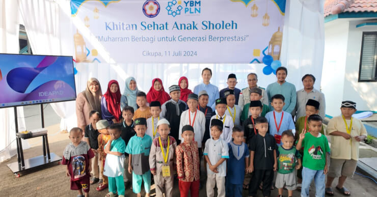 Peringati Hari Anak Nasional, PLN UIT JBB Gelar Khitan Sehat Anak Sholeh