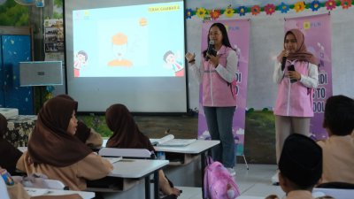 Srikandi PLN UIT JBB Tutup Roadshow Goes To School di SDN 5 Cipete