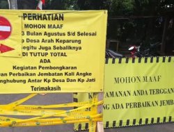 Jembatan Kali Angke Dibongkar, Warga Diminta Gunakan Akses Jalan Lain