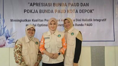 Yess !! Bunda Paud Kecamatan Beji & Kelurahan Tanah Baru Juara Pertama