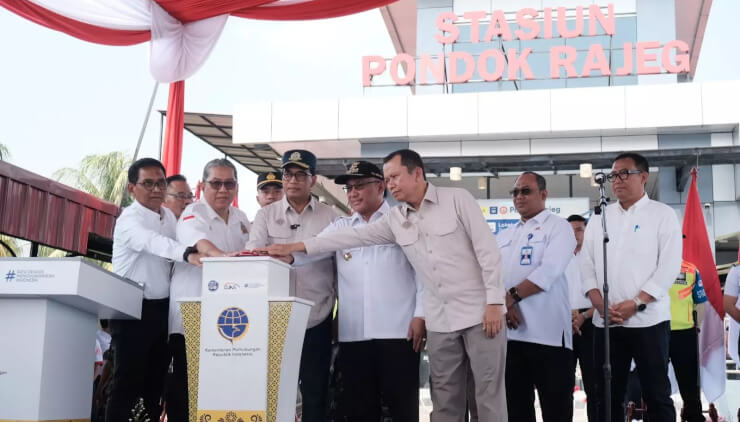 Menhub Budi Karya Sumadi Resmikan Stasiun Pondok Rajeg