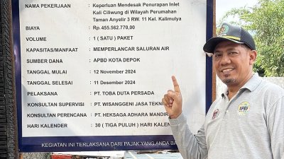 Anggota Dewan Bambang Sutopo Tinjau Pembangunan Turap & Jaling