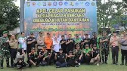 Gelar Pasukan Pasukan Karhutla Kampar, Komitmen Tingkatkan Kesadaran Masyarakat