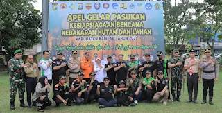 Gelar Pasukan Pasukan Karhutla Kampar, Komitmen Tingkatkan Kesadaran Masyarakat