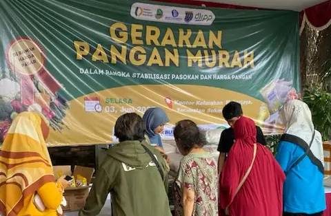 Gerakan Pangan Murah DKP3 Depok Sasar Warga Mekarjaya