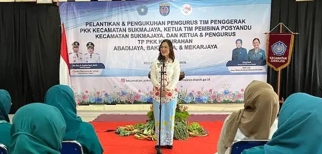 Camat Sukmajaya Minta Pengurus PKK Jadi Penggerak Program Pemkot Depok