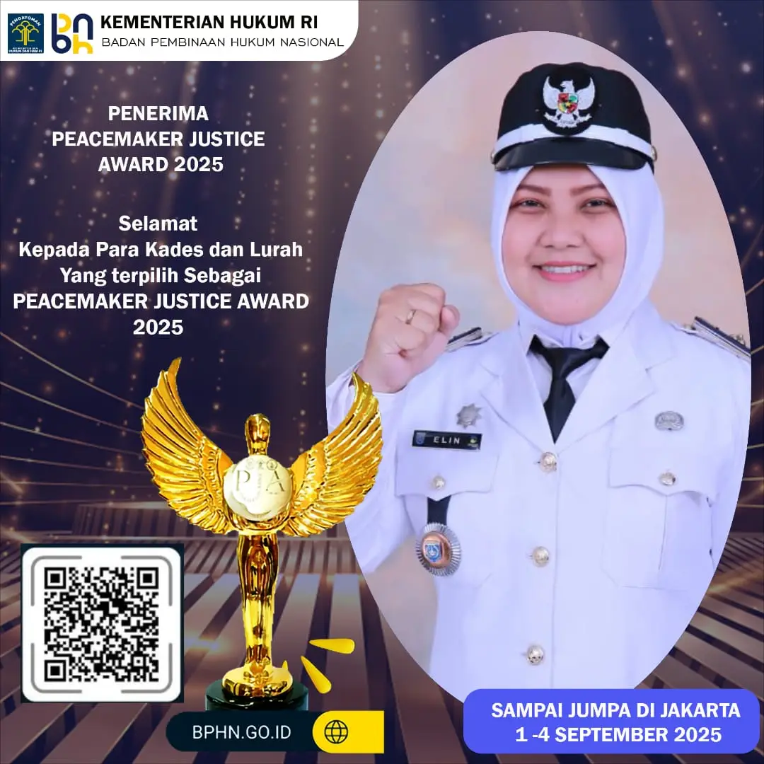 Membanggakan, Lurah Depok Jaya Wakili Jabar di Peace Maker Award 2025