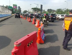 Jaga Kelancaran Arus, Polrestro Depok Terapkan Rekayasa Lalin Exit Tol Margonda 1