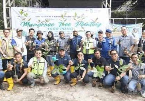 Komitmen Jaga Keberlanjutan Pesisir, Ditpolairud Polda Kaltim Tanam 1.000 pohon Mangrove