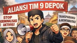 Aliansi Tim 9 Depok Desak Oknum Legislator Jangan Bungkam Suara Aktivis